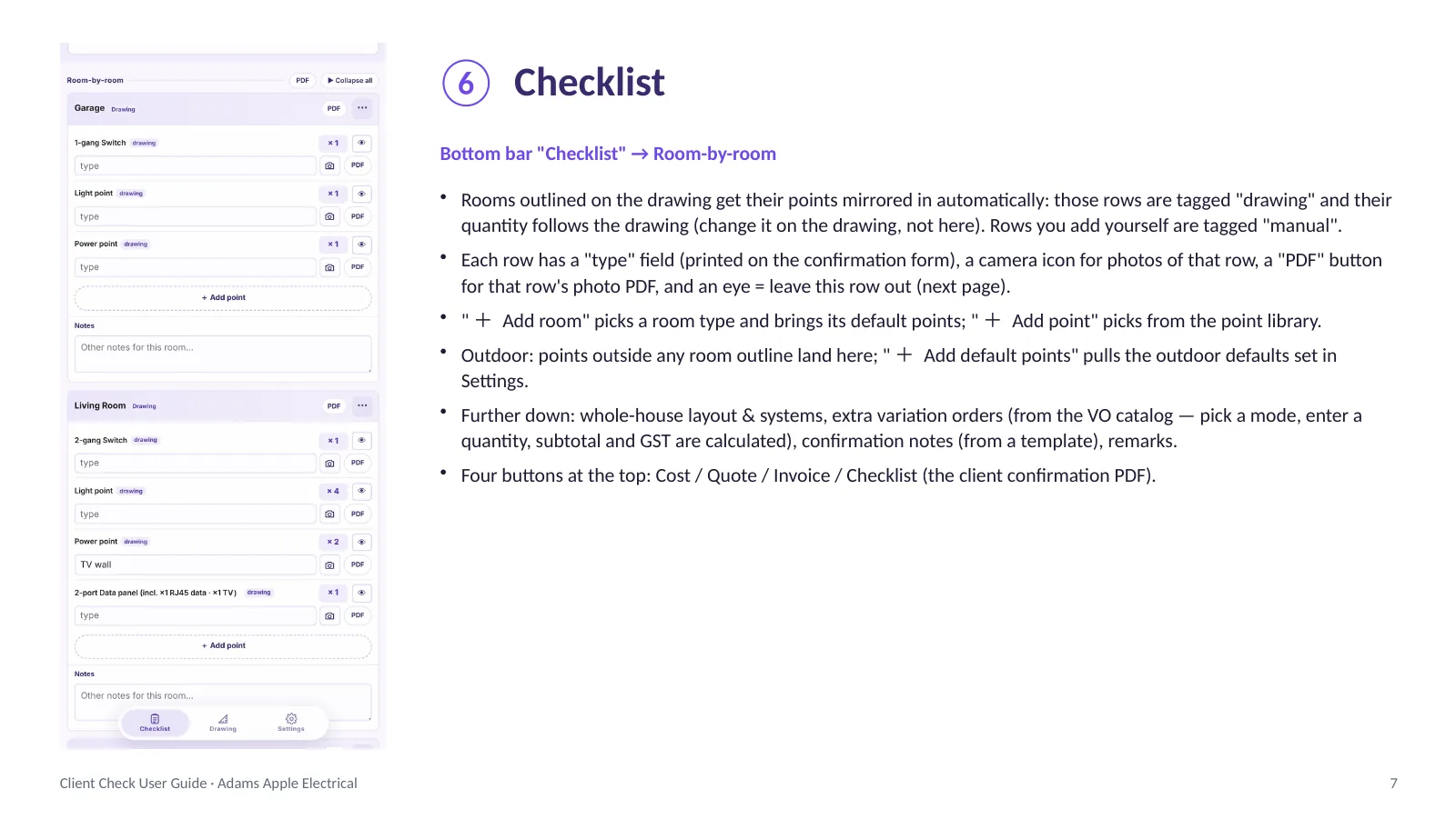 Client Check user guide, English, page 7