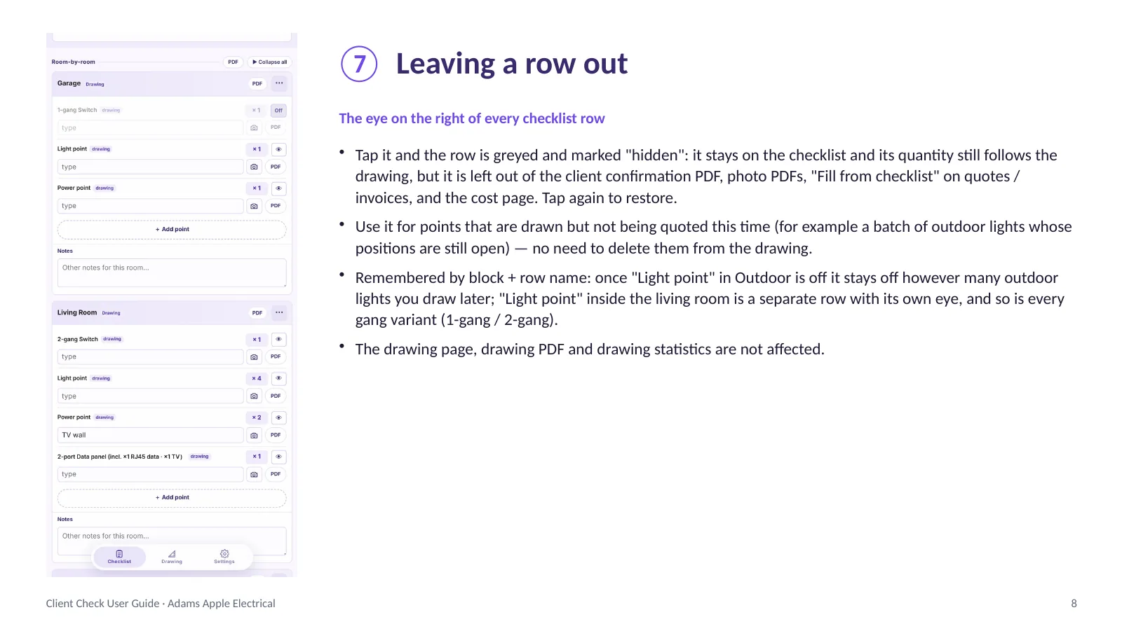 Client Check user guide, English, page 8