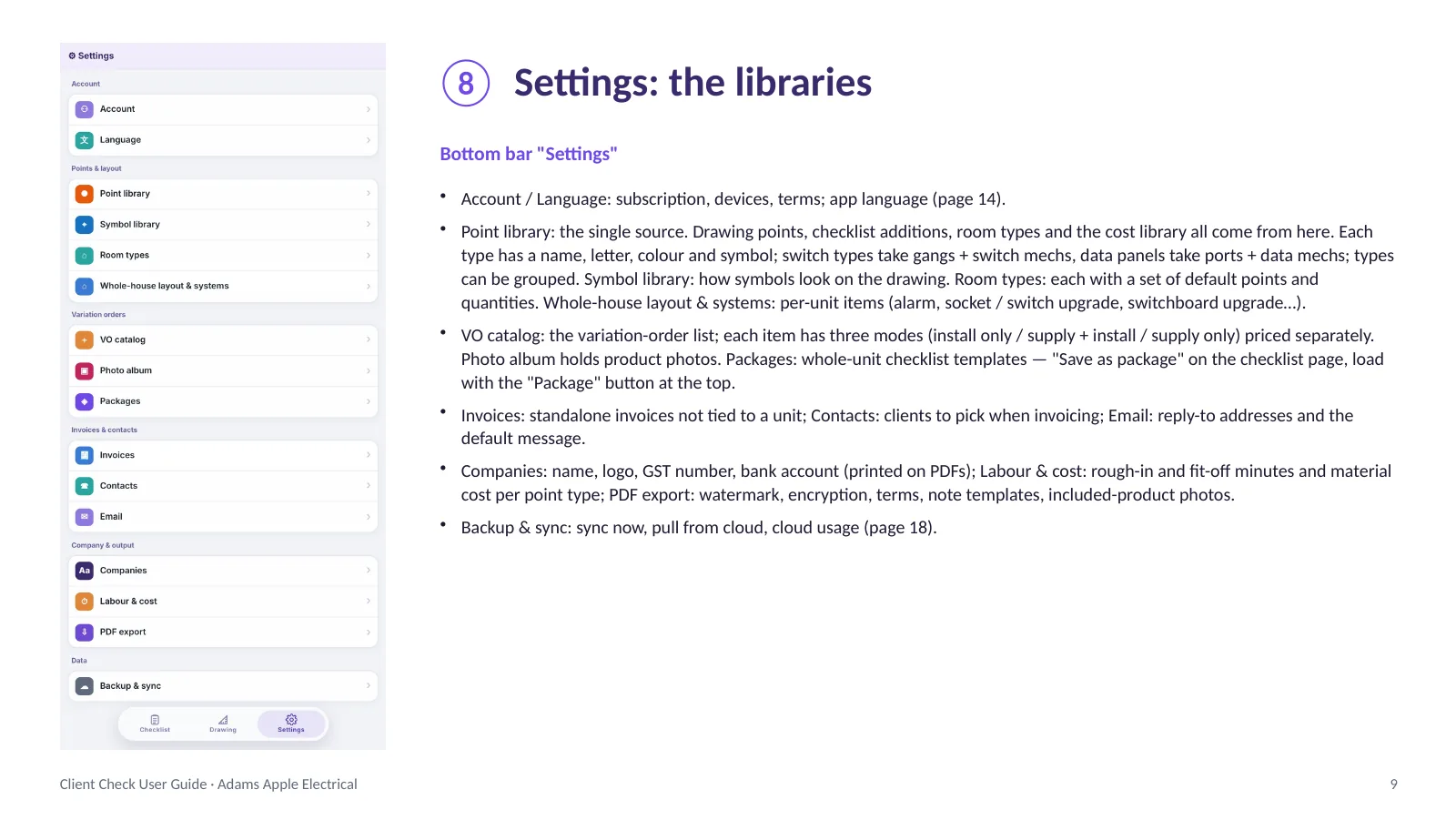 Client Check user guide, English, page 9