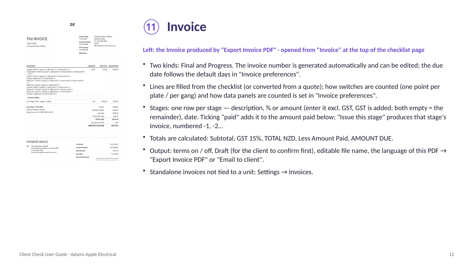 Client Check user guide, English, page 12